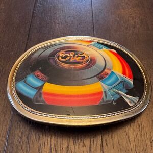 ELO Electric Light Orchestra 1977 Belt Buckle Vintage Pacifica Mfg LA Cal